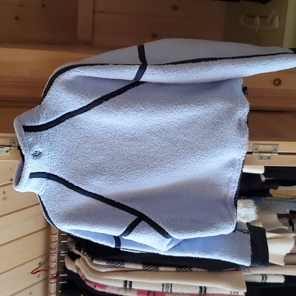 Light Blue Fleece Half-Zip Pullover - Picture 8 of 10